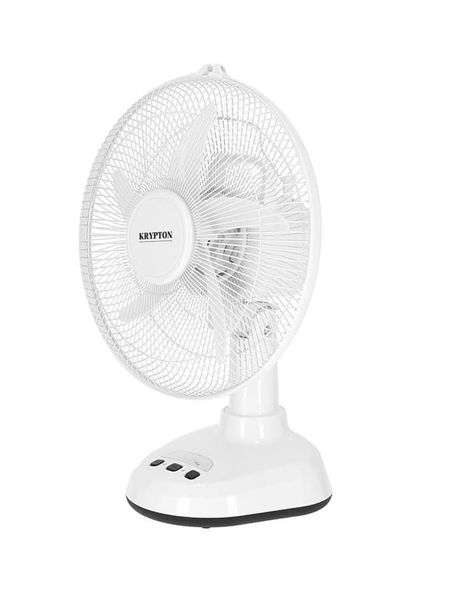 مروحة طاولة 25Watt - ابيض KRYPTON - Table Fan with LED KNF6065