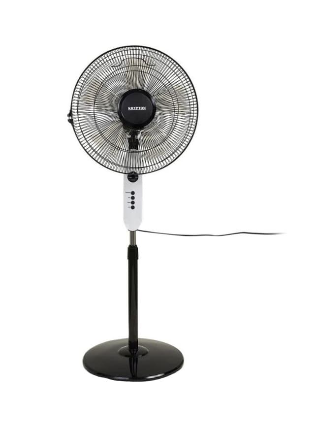 Krypton Stand Fan With Remote Control 60 W KNF6113 Black/White