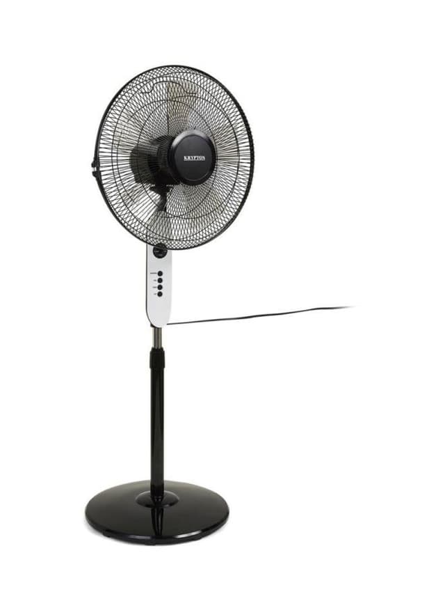 Krypton Stand Fan With Remote Control 60 W KNF6113 Black/White