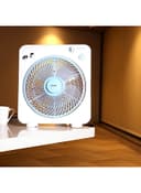 Krypton Box Fan  Powerful Personal Desk Box Fan With Copper Motor 45 W KNF6115 White/Blue