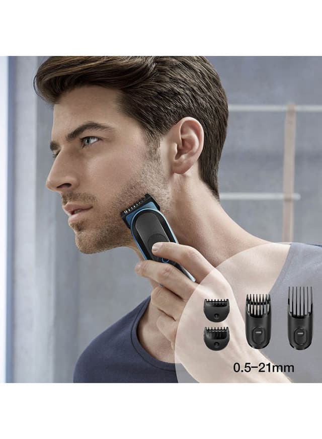 ماكينة حلاقة للرجال قابلة للشحن أسود براون Braun Black Rechargeable Shaver Trimmer