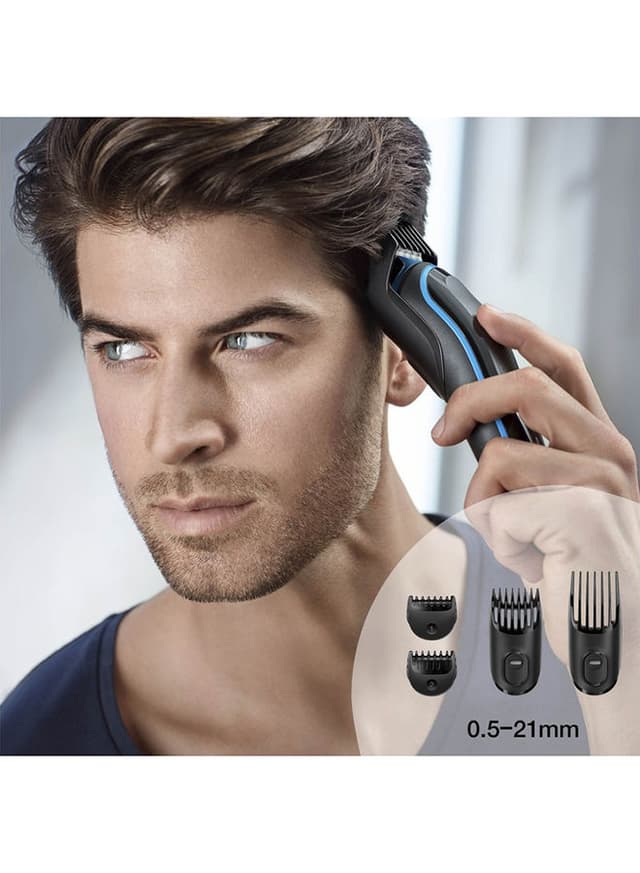 ماكينة حلاقة للرجال قابلة للشحن أسود براون Braun Black Rechargeable Shaver Trimmer