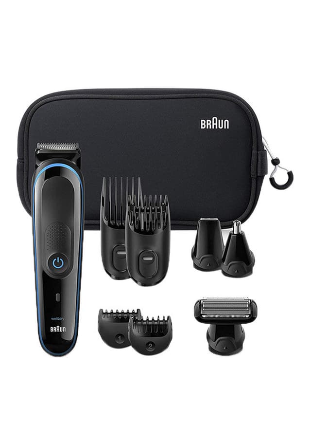 BRAUN 9 In 1 Trimmer With Grooming Kit Black