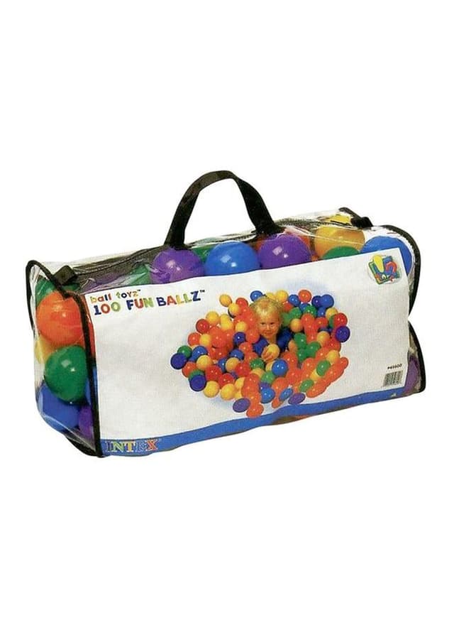 مجموعة كرات ملونة للمسبح  INTEX 100-Piece Fun Ball Toy Set 8cm