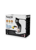 ماكينة قهوة ساتشي 1450 واط 600 مل أبيض/أسود Saachi White/Black 600Ml 1450 W Multi Capsule Coffee Maker -