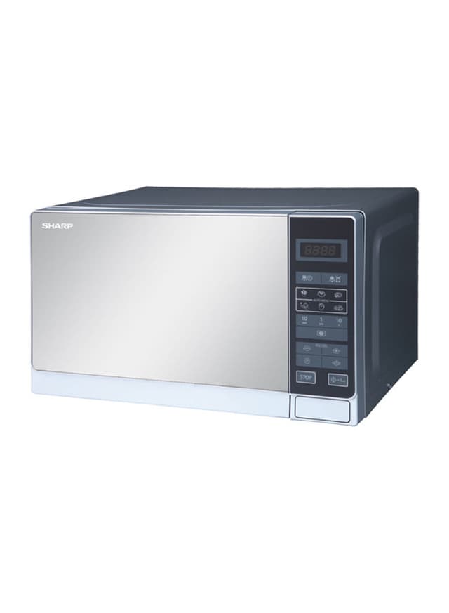 SHARP Microwave Oven With 6 Auto Cooking Menu 20 l R 20MT(S) Silver/Grey