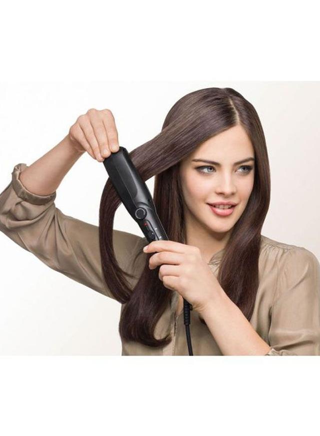 مكواة فرد الشعر - اسود   BRAUN -  Satin Hair 3 Straightener With Wide Plates - SW1hZ2U6MjYyNTM5