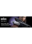 مكواة فرد الشعر - اسود   BRAUN -  Satin Hair 3 Straightener With Wide Plates - SW1hZ2U6MjYyNTQ3