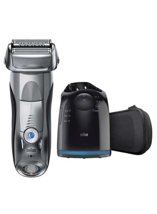 ماكينة حلاقة كهربائية ( للرجال ) - فضي/ أسود BRAUN - Electric Foil Shaver With Charge Station - 270773