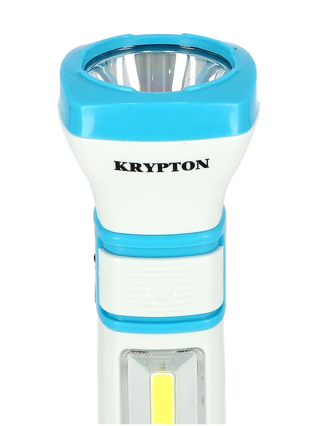 كشاف محمول قابل لإعادة الشحن مع مصباح اضافي 400 ميلي أمبير Krypton Knfl5087 Rechargeable Led Flashlight With Lantern