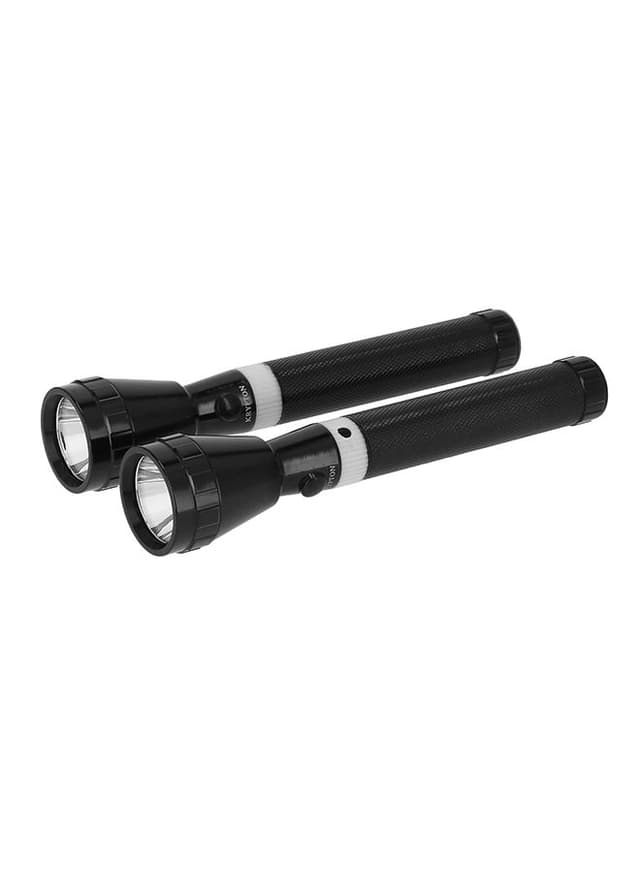Krypton 2 In 1 Powerful Torch for Camping Hiking Trekking Outdoor Black