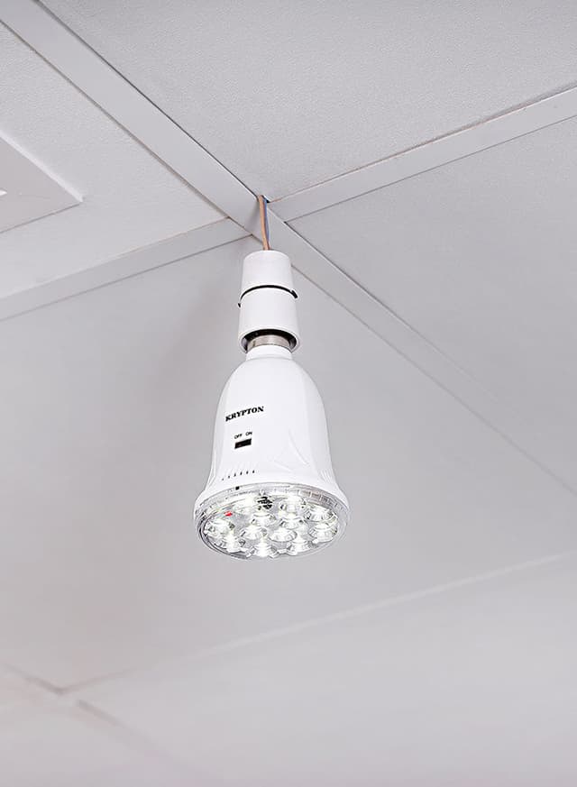 Krypton KNRB5020 Rechargeable Emergency LED Bulb White