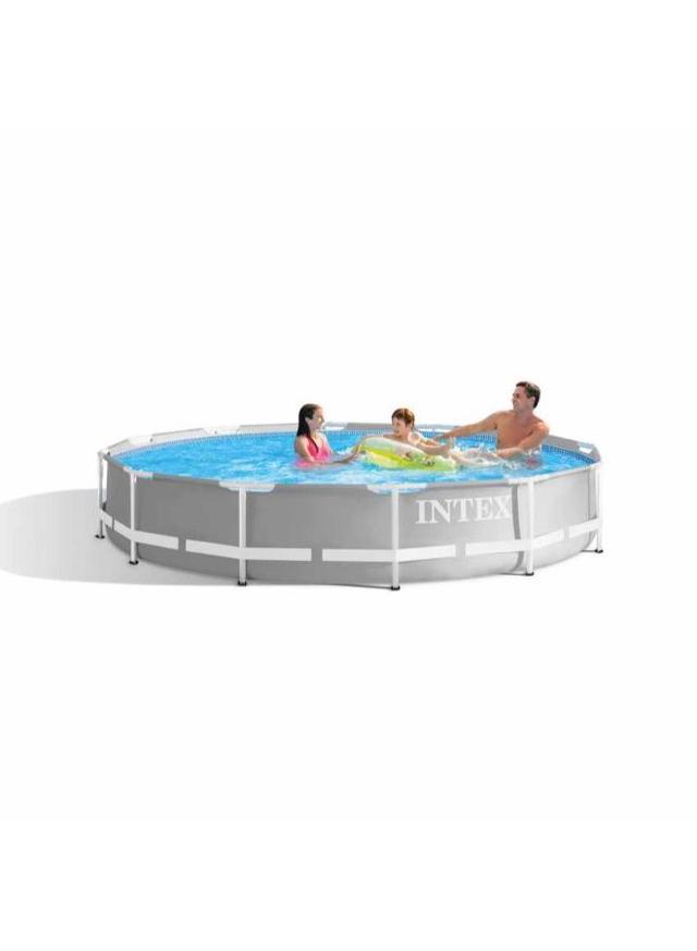 مسبح عائلي بشكل دائري 366x76 سم | Intex Prism Frame Pool
