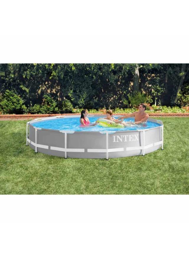 مسبح عائلي بشكل دائري 366x76 سم | Intex Prism Frame Pool