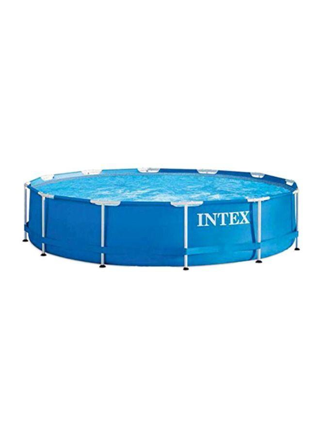 مسبح بإطار معدني بأبعاد 366x76سم | Intex Metal Frame Outdoor Swimming Pool