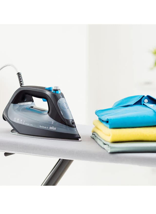 مكواة بخار كهربائية ( 2800W ) - اسود BRAUN - Tex Style 9 Pro Steam Iron SI 9188 BK