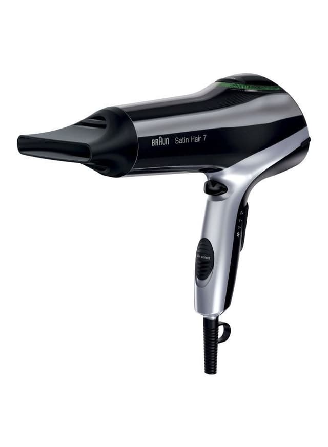 مجفف شعر براون بقوة 2200 واط أسود Braun Black 2200W Satin Hair 7 Dryer