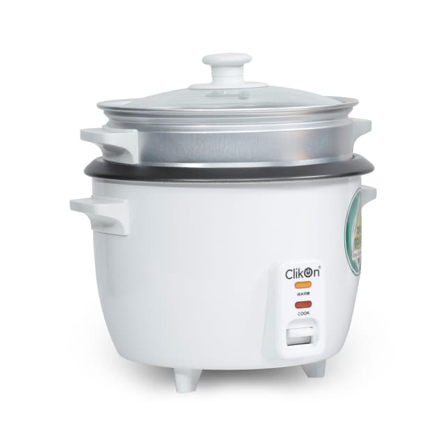 جهاز طهي الأرز كهربائية بقوة 400 واط    Electric Rice Cooker with Steamer - Clikon - 142558