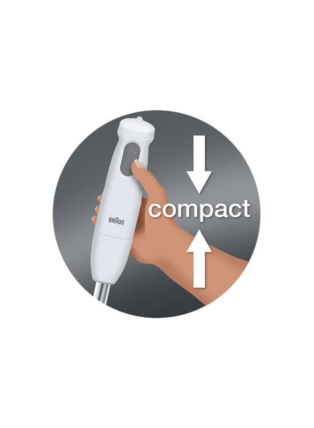 خلاط يدوي بقوة 450 واط - أبيض BRAUN - Electric Hand Blender 1  MQ120
