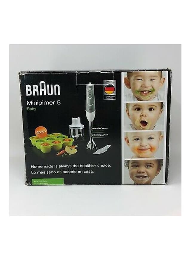 خلاط يدوي بقوة 450 واط - أبيض BRAUN - Electric Hand Blender 1  MQ120