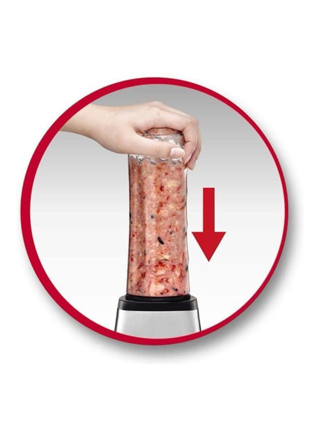 MOULINEX Blender And Smoothie Maker 300W LM1A0D27 Black/Clear/Silver