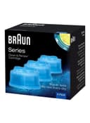 سائل تنظيف وتجديد ماكينة براون للحلاقة BRAUN Pack Of 3 Clean And Renew Cartridge Refills Set Blue