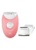 براون لازالة الشعر ( قابل للشحن ) - وردي BRAUN - Silk Corded Hair Epilator Light