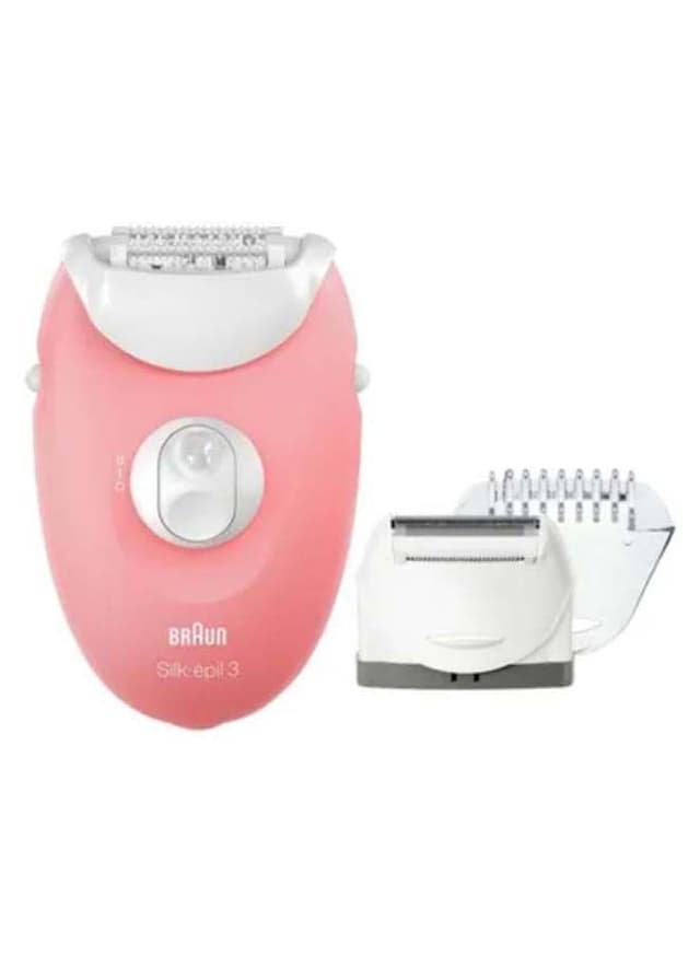 براون لازالة الشعر ( قابل للشحن ) - وردي BRAUN - Silk Corded Hair Epilator Light