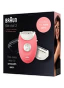 براون لازالة الشعر ( قابل للشحن ) - وردي BRAUN - Silk Corded Hair Epilator Light