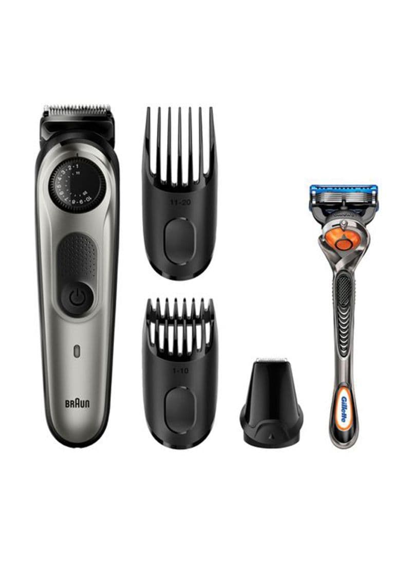 ماكينة الحلاقة الكهربائية ( للرجال ) - أسود BRAUN - Rechargeable Beard And Hair Trimmer Set BT5060