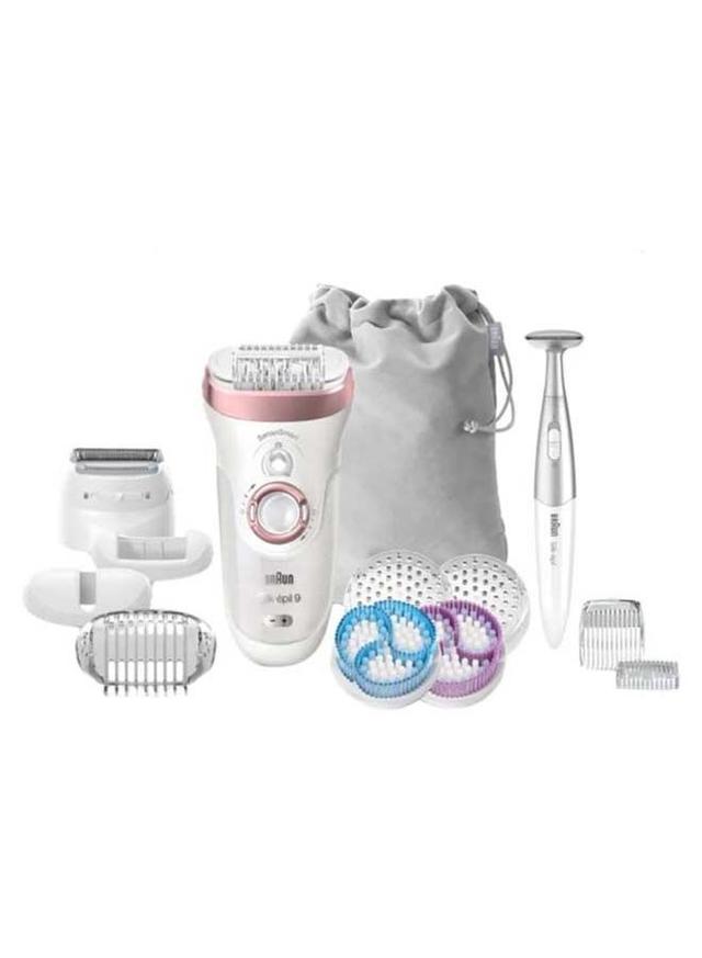 براون لازالة الشعر ( 13 ملحق ) - ابيض BRAUN - Silk Epil 9 Epilator Multicolour - SW1hZ2U6MjM5NTYz