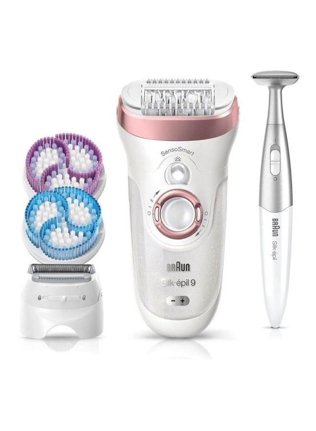 براون لازالة الشعر ( 13 ملحق ) - ابيض BRAUN - Silk Epil 9 Epilator Multicolour - SW1hZ2U6MjM5NTcx