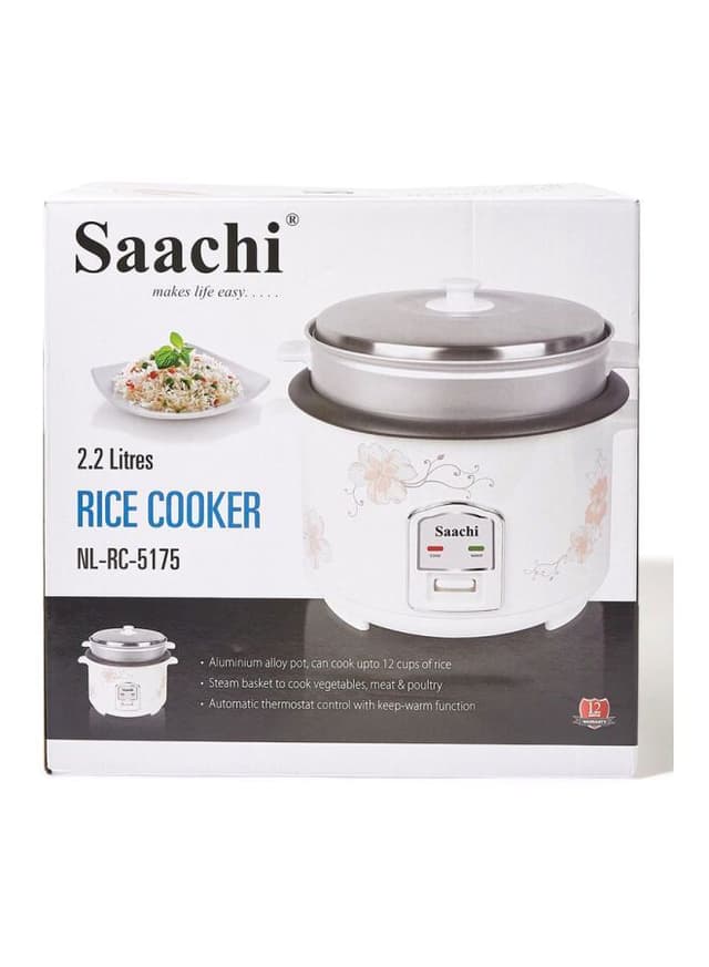 Saachi Steam Function Rice Cooker NL RC 5175 WH White