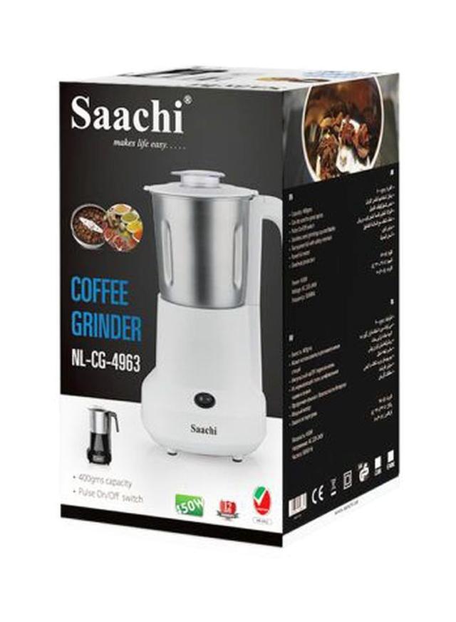 Saachi Coffee Grinder With Pulse Function 800 W NL CG 4963 WH White - SW1hZ2U6MjQxMDE1