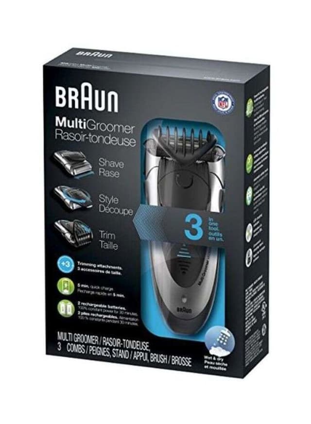 ماكينة حلاقة كهربائية ( للرجال ) - أسود BRAUN - MultiGroom Trimmer MG5090 With Attachments - 136509