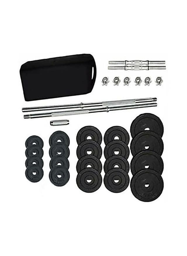 مجموعة دامبل قابل للتعديل بوزن 15 كغ Chrome Dumbbell Set - SkyLand