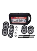 SkyLand 19-Piece Chrome Dumbell Set 15kg