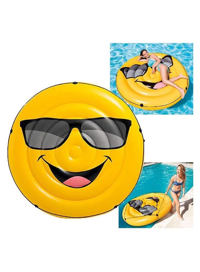 عوامة سباحة على شكل ايموجي  INTEX Cool Emoji Island