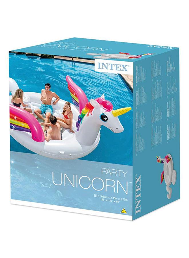 جزيرة عائمة قابلة للنفخ بتصميم طائر وحيد القرن | Intex Unicorn Party Island Pool Floats