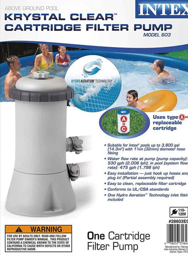 فلتر ماء للمسبح  INTEX 8 To 12 Pool Filter Pump