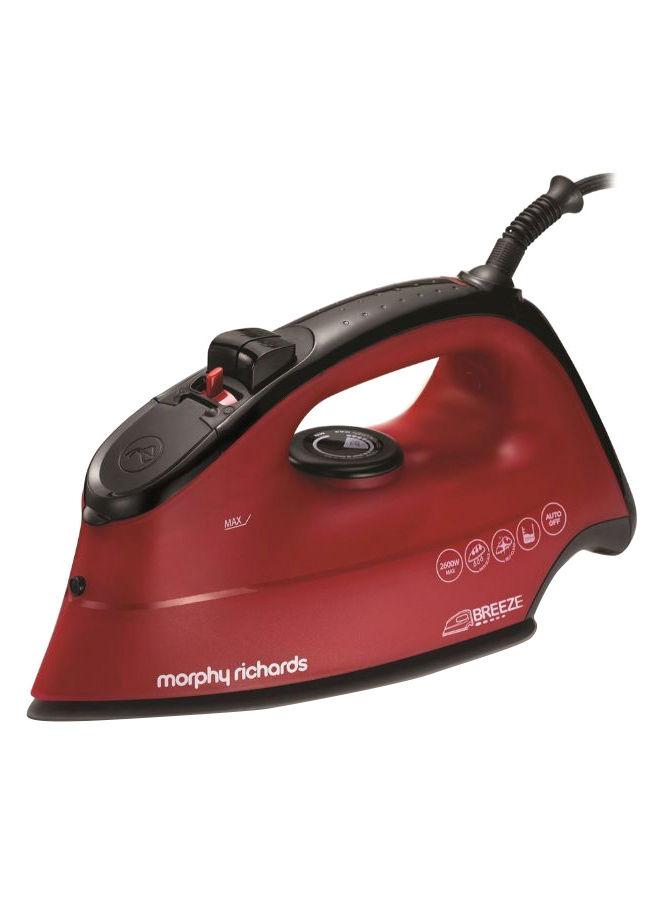 morphy richards Breeze Steam Iron With Auto Shut Off 350 ml 300272 Red/Black