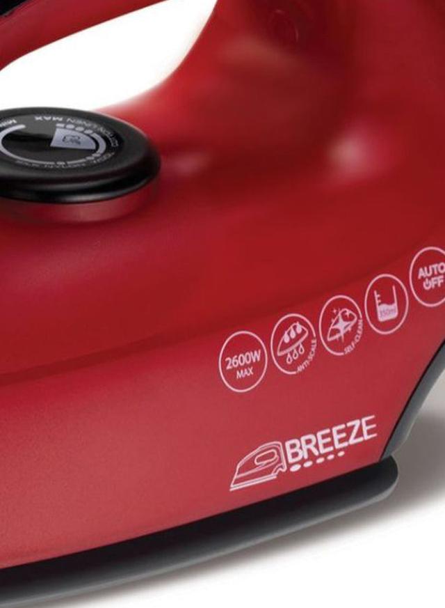 morphy richards Breeze Steam Iron With Auto Shut Off 350 ml 300272 Red/Black - SW1hZ2U6MjYyNzcz