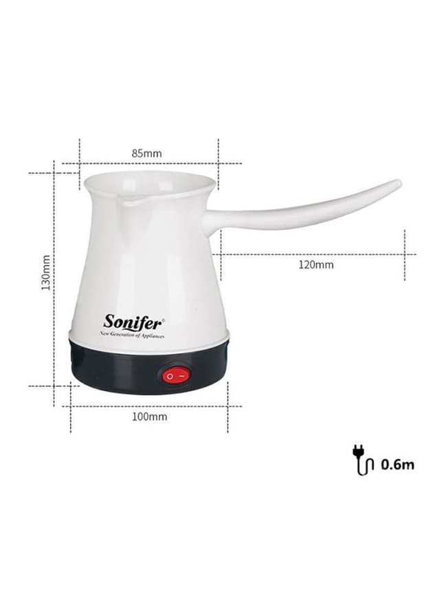 Sonifer Countertop Electric Turkish Coffee Pot 400W B07MX7V25V White/Black
