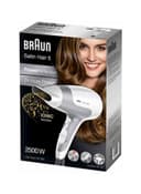مجفف شعر ( سشوار ) بقوة 2500 واط - أبيض/رمادي BRAUN - Satin Hair 5 PowerPerfection Dryer