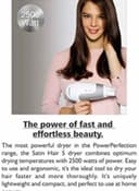 مجفف شعر ( سشوار ) بقوة 2500 واط - أبيض/رمادي BRAUN - Satin Hair 5 PowerPerfection Dryer