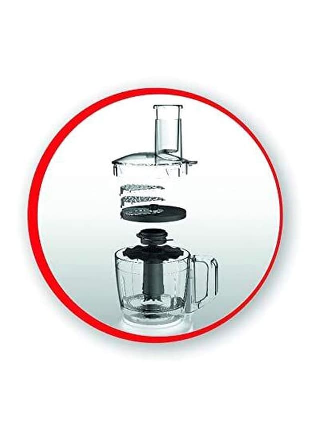 Moulinex Food Processor 800 W Fp247127 White/Clear