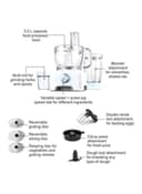 Kenwood Food Processor 900W 1.5 l 900 W FP730 Clear/White