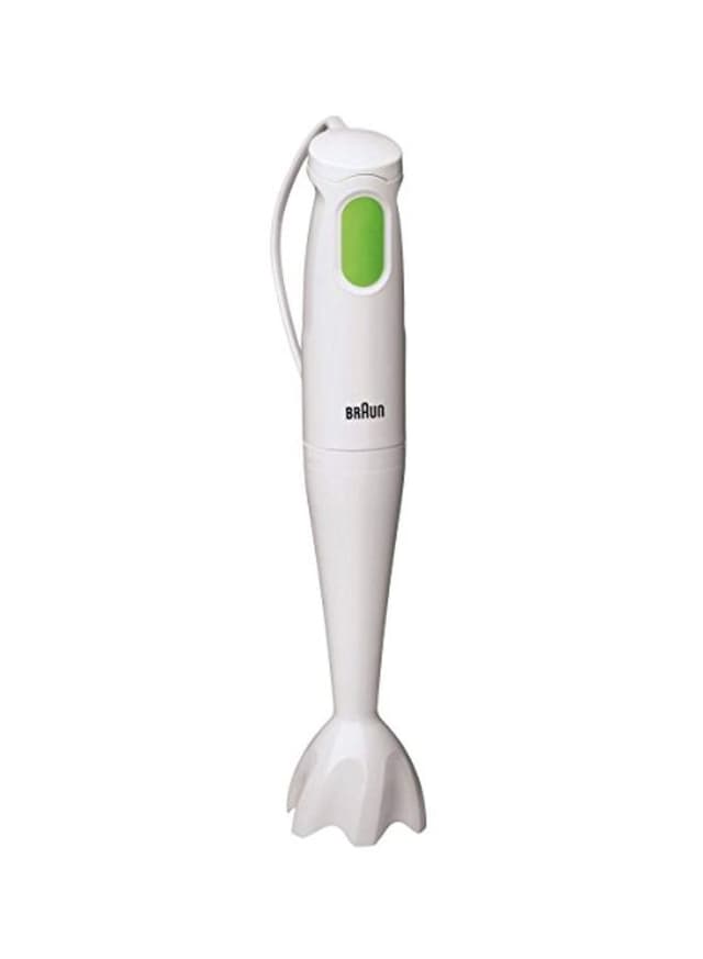 خلاط يدوي بقوة 450 واط ( مرفق بوعاء صغير ) - أبيض BRAUN - Plastic Hand Blender MQ100