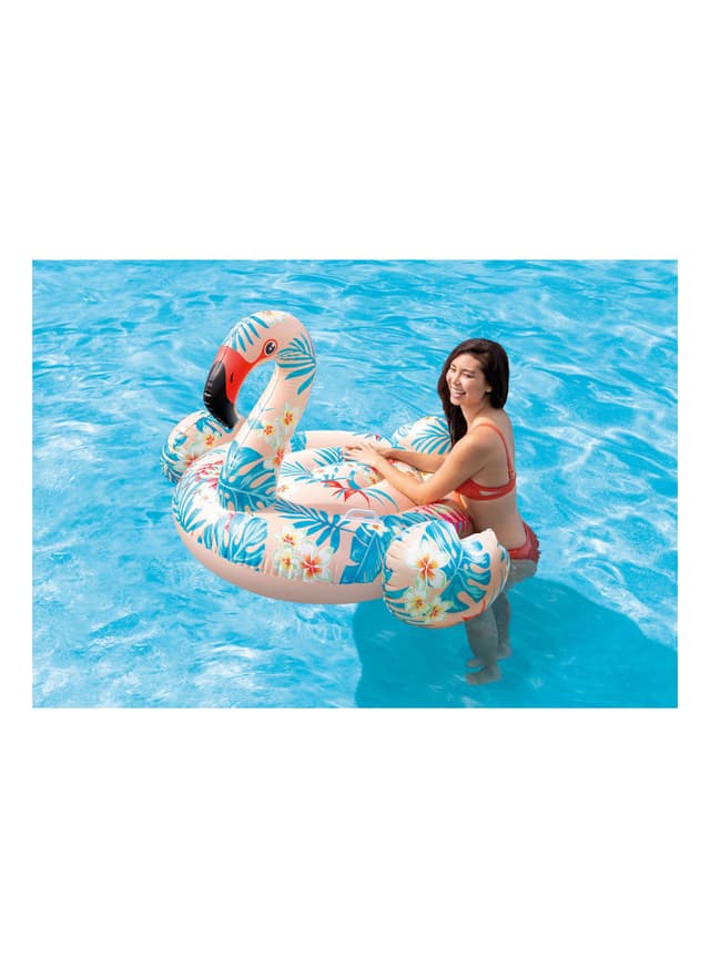 INTEX Tropical Flamingo Ride On Pool Floats 37x55x58inch - 143110