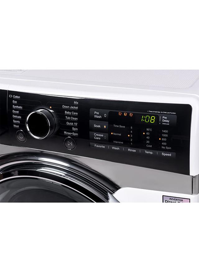 evvoli Direct Drive Motor Front Load Washing Machine 9 kg 2000 W EVWM FDDH 914W White/Black